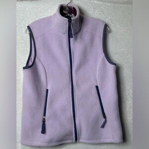 Patagonia Women's  Synchilla Light Purple Fleece Vest Size Large.